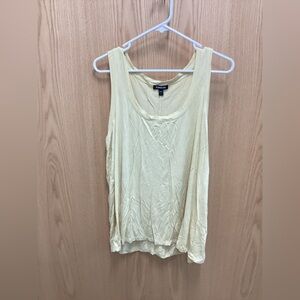 Express Light Yellow Tank Top